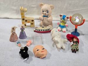 lot 106 image: Vintage Toys and Figurines - Notable pieces include a Pillsbury Poppin Fresh Doughboy figure dated 1971 and other nostalgic toys