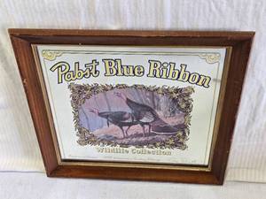 lot 117 image: Pabst Blue Ribbon Wildlife Collection 1989 Wisconsin Turkey Stamp Mirrored Picture