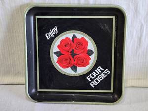 lot 135 image: Four Roses Whiskey Advertising Tray