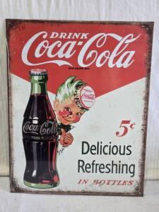 lot 139 image: Repop Coca-Cola Advertising Sign