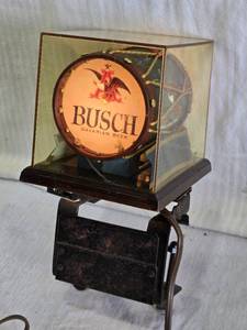 lot 140 image: Vintage Anheuser-Busch Bavarian Beer Lighted Sign in Working Condition