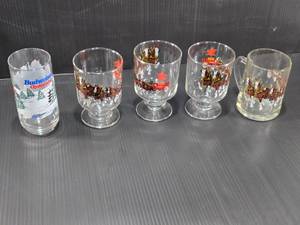 lot 158 image: Budweiser Clydesdale Glassware