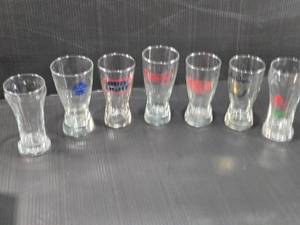 lot 165 image: Beer Glasses with Branding such as Bud Light, Pabst Blue Ribbon, Andeker, and Budweiser