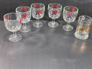 lot 169 image: Schlitz Beer Glassware Goblets and Mug