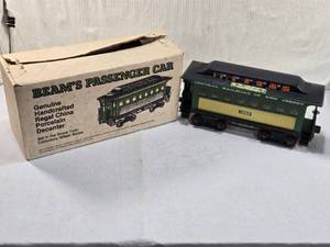 lot 219 image: Beams Passenger Car Porcelain Decanter with Original Box handcrafted from Regal China