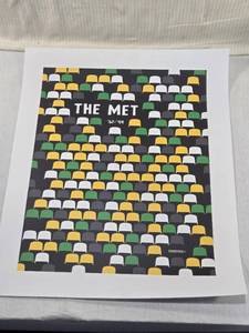 lot 231 image: SOTASTICK Co. The Met Poster - design inspired by the Minnesota North Stars hockey team - Approx. 20x24