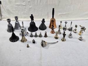 lot 310 image: Huge Lot of Various Bells including Brass, Travel Souveniers and More