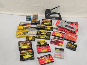 lot 321 image: Huge Lot of Staples and 2 Staple Guns