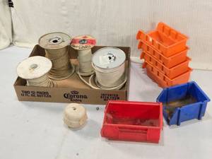lot 333 image: Rope Spools and Storage Bins