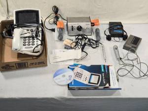 lot 335 image: Detail Master IV Burning  Etching System with Accessories of CapTel Telephone, Portable Cassette Players
