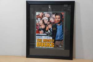 Signed Mighty Ducks Framed Poster