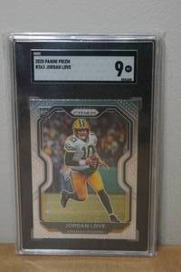 lot 39 image: 2020 Panini Prizm Jordan Love Rookie Football Card - SGC 9