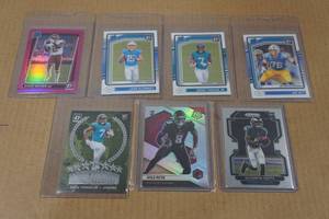 lot 67 image: Rookie Football Cards, McConkey, Pitts, DeVonta Smith, Dyami Brown