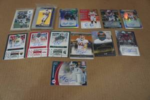 lot 70 image: Football Insert Cards - Autos, Upper Deck Sub-Sets