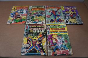 lot 103 image: Marvel Team-Up and Peter Parker the Spectacular Spider-Man Comic Books