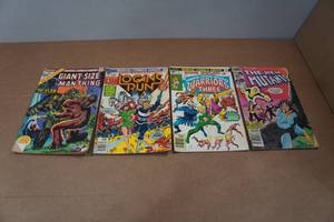 lot 109 image: 4 Marvel Comic Books - Man-Thing, Logans Run, Warriors Three