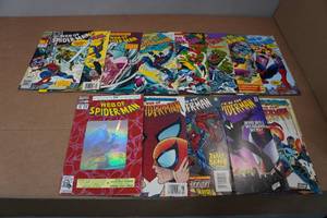 lot 117 image: 15 Marvel Web of Spider-Man Comic Books