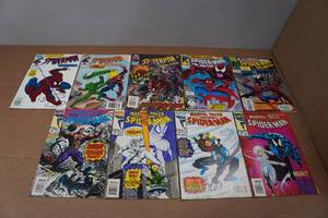 lot 121 image: 9 Marvel Spider-Man Comic Books