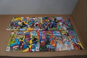 lot 129 image: 16 Marvel Captain America Comic Books