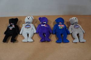 lot 149 image: 5 Nascar Beanie Babies