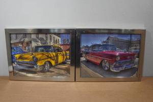 lot 177 image: Framed Chevy Hot Rod Pictures