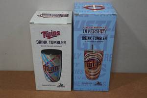 lot 220 image: 2 Minnesota Twins Drink Tumblers