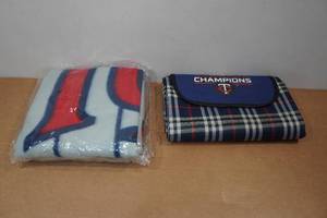 lot 222 image: 2 Minnesota Twins Blankets - Game Giveaways