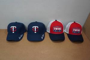 lot 235 image: 4 MN Twins Baseball Caps - Game Giveaways