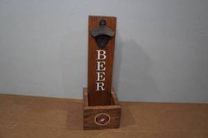 lot 248 image: Wall Mount Beer Bottle Opener- USMC