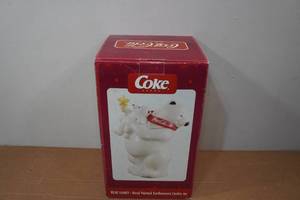lot 258 image: Coca-Cola Hand Painted Earthenware Cookie Jar