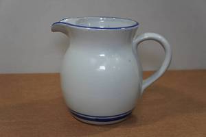 lot 292 image: Vintage Stoneware MilkCream Pitcher