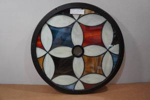 lot 325 image: Stained Glass Table Top