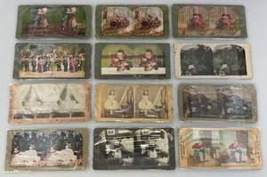 lot 74 image: Misc. Antique Stereograph View Cards