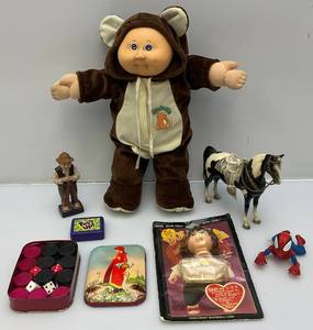 lot 83 image: Misc. Vintage Toys Including Cabbage Patch And  More