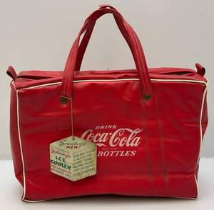 lot 86 image: 1950s Coca-Cola Picnic Cooler With Original Tags