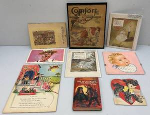 lot 89 image: Misc. Vintage Paper Items Inlcuding Valentine & More