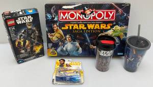 lot 95 image: Misc. Pre-owned  STAR WARS Collectibles Including Lego, Monopoly & More