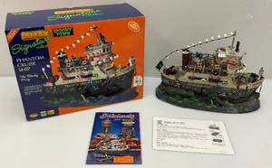 LEMAX Signature Collection SPOOKY TOWN Phantom Cruise Ship With Sounds In Original box (Works)