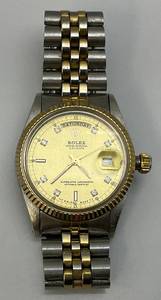 lot 112 image: Vintage ROLEX Oyster Perpetual Day-Date Superlative Chronometer Wrist Watch Look A Like