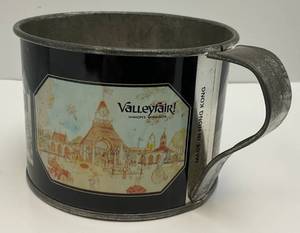 lot 123 image: Vintage First Year Of Valley Fair Tin Collectors Cup (VERY COOL)