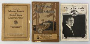 lot 150 image: Misc. VIntage Columbia & Victor Records Music Menus & more