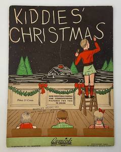 lot 151 image: 1937 Kiddies Christmas Songs Music Book