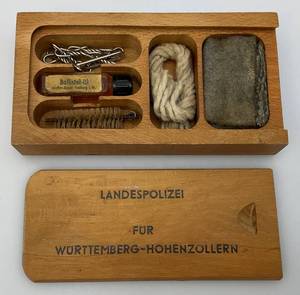 lot 175 image: Antique German Police Pistol Cleaning Kit
