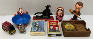 lot 226 image: Misc. Vintage Collectibles Including A Christmas Story Old Man Bobble Head & More