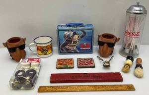 lot 229 image: Misc. Vintage Collectibles Including Joe Cool Camel Items, GI Joe & More