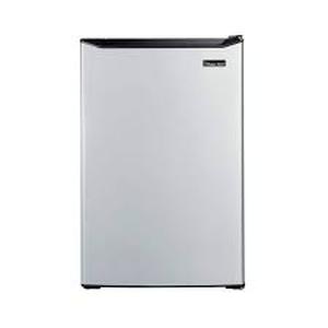 lot 21 image: Magic Chef 4.5 cu. ft. Mini Fridge with True Freezer in Stainless Look Customer Returns See Pictures