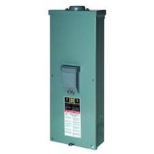 lot 28 image: Square D QO 200 Amp 2-Pole Outdoor Circuit Breaker Enclosure with QOM2200VH Breaker   Customer Returns See Pictures