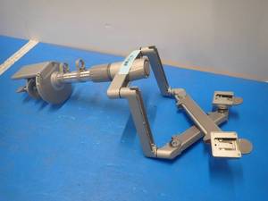 lot 29 image: HumanScale Clamp on Dual Monitor Stand 