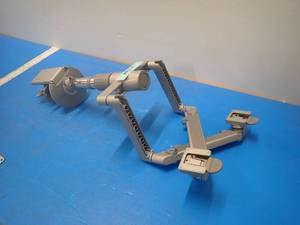 lot 31 image: HumanScale Clamp on Dual Monitor Stand 