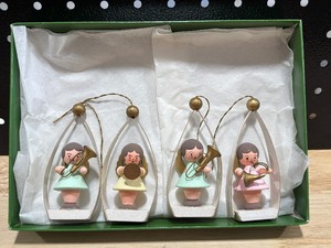 lot 4 image: Handmade Wooden Vintage Ornaments East Germany